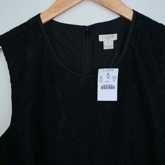 JCrew Floral Lace Peplum Top - Picture 5 of 5